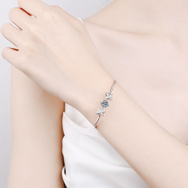 925 Silver Bracelet Classic Style Bow Bracelet Aura Rene