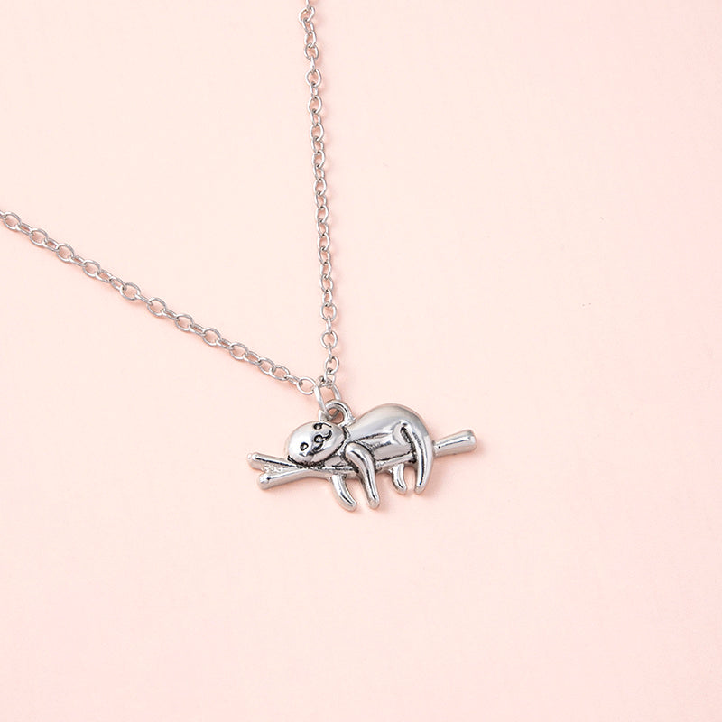 Lazy Days Sloth Necklace — Relax & Unwind Pendant