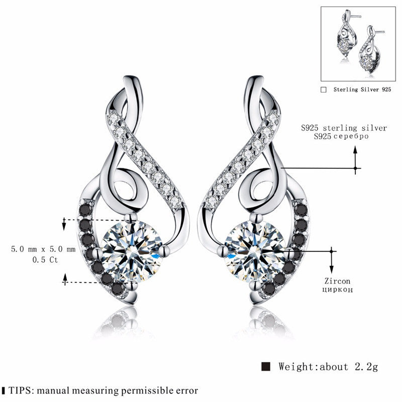 S925 Sterling Silver Earrings Aura Rene