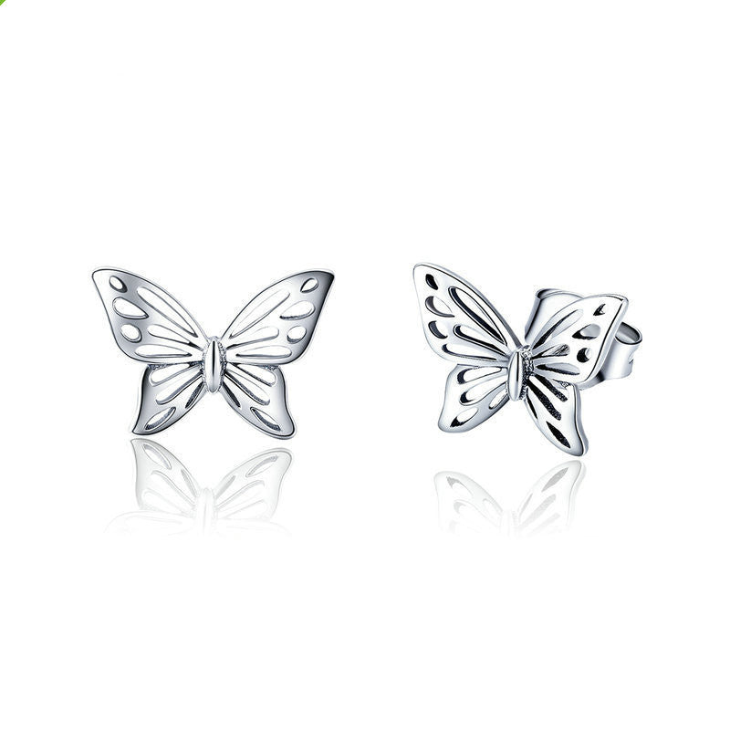 S925 Butterfly Dream Jewelry Set – Ring and Earrings Aura Rene