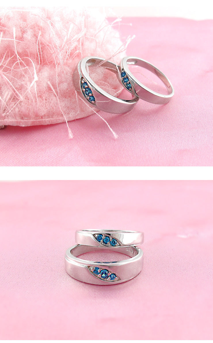 Sterling Silver Matching Couple Rings Aura Rene
