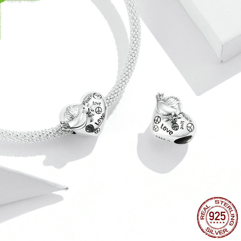 S925 Peace Dove Charm