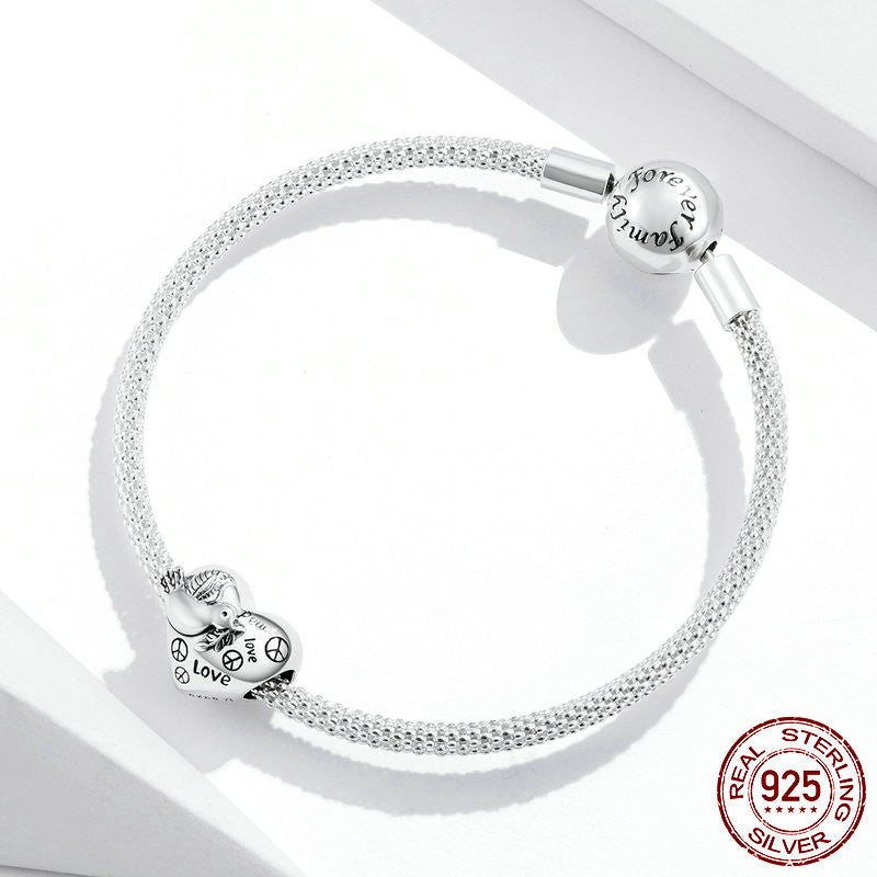 S925 Peace Dove Charm