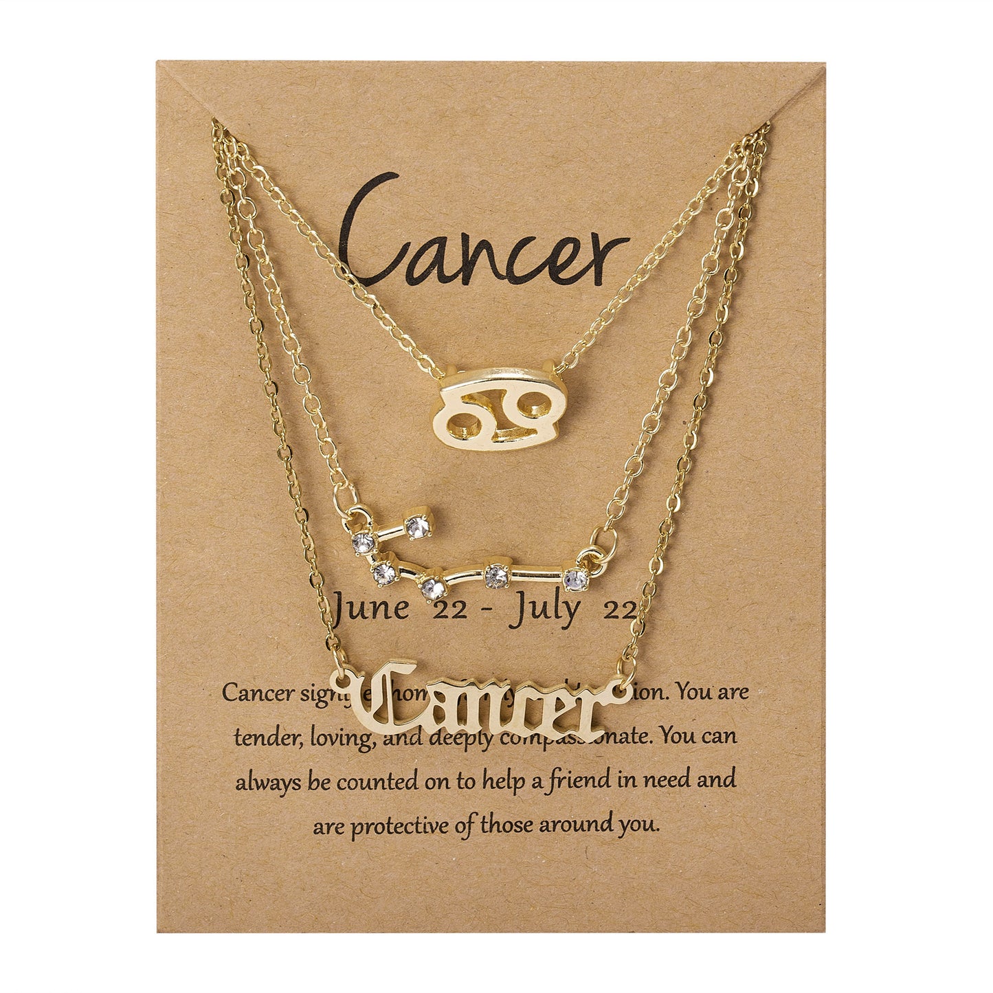 Zodiac Constellation Symbolic Necklaces 3 Pack