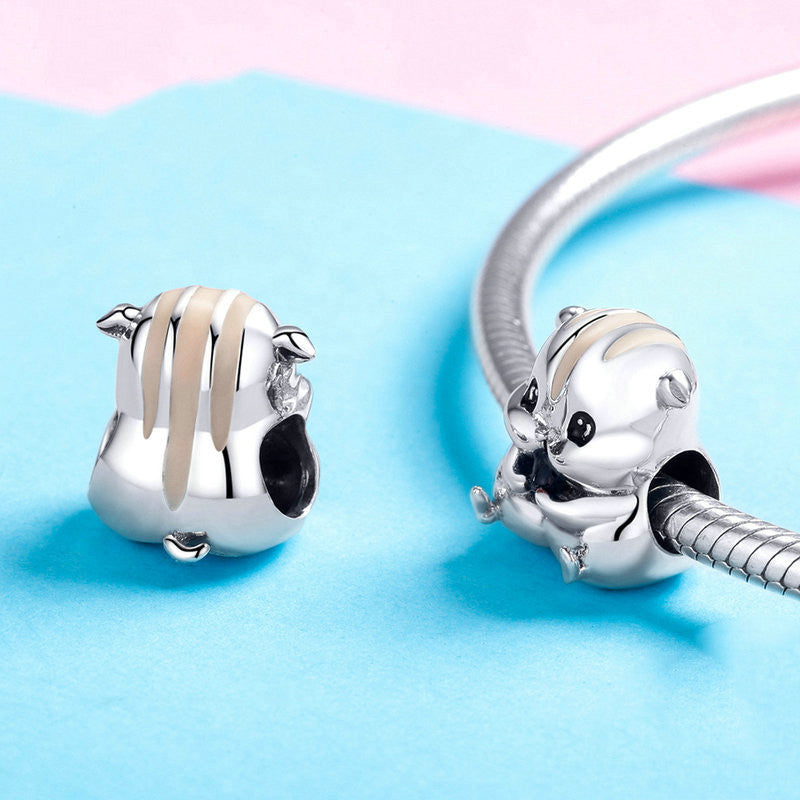 S925 Little Hamster Charm