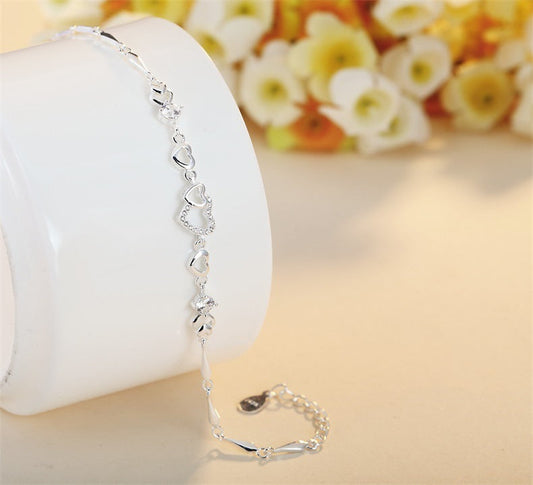 S925 Multi-Heart Bracelet Aura Rene