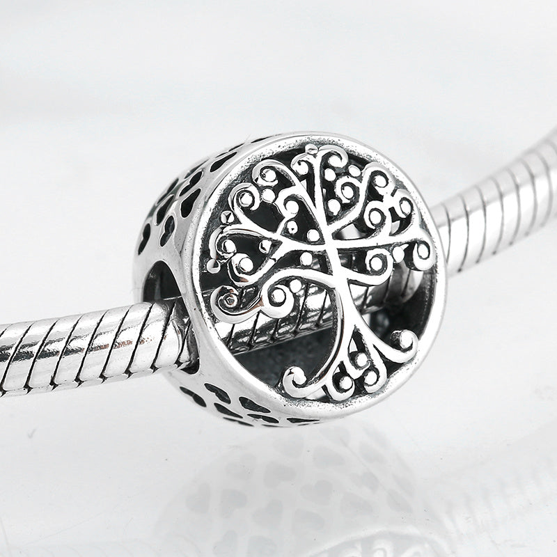 Tree of Life Family Charm — Sterling Silver Bracelet Spacer