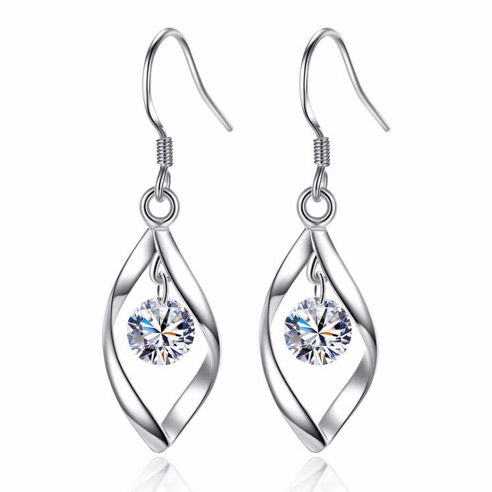 S925 Twisted Drop Earrings Aura Rene