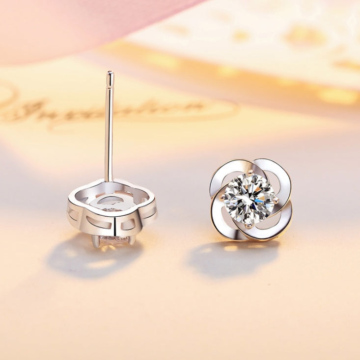 S925 Clover Stud Earrings Aura Rene