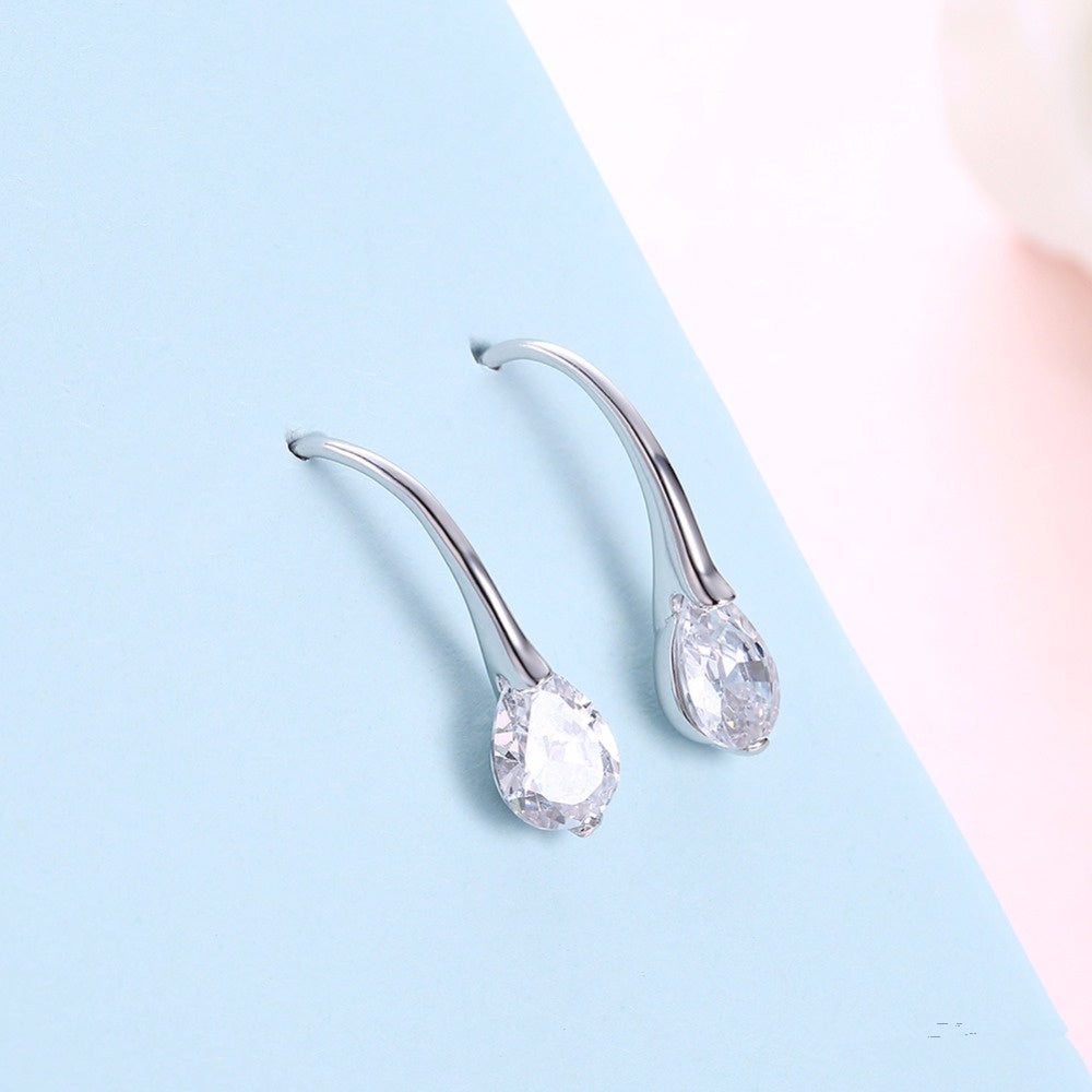 Sterling silver drop earrings Aura Rene