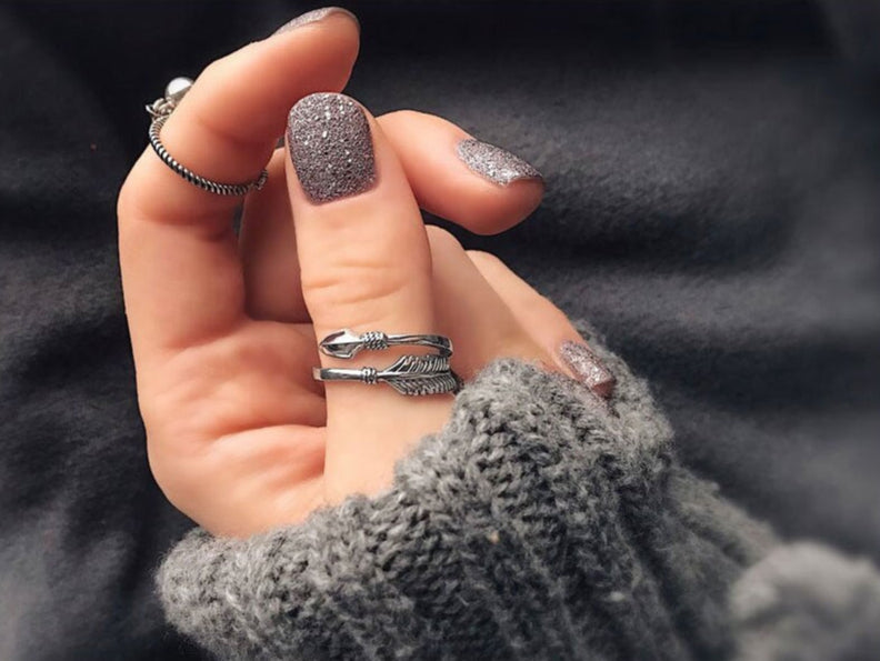 S925 Sterling Silver Arrow Ring Aura Rene