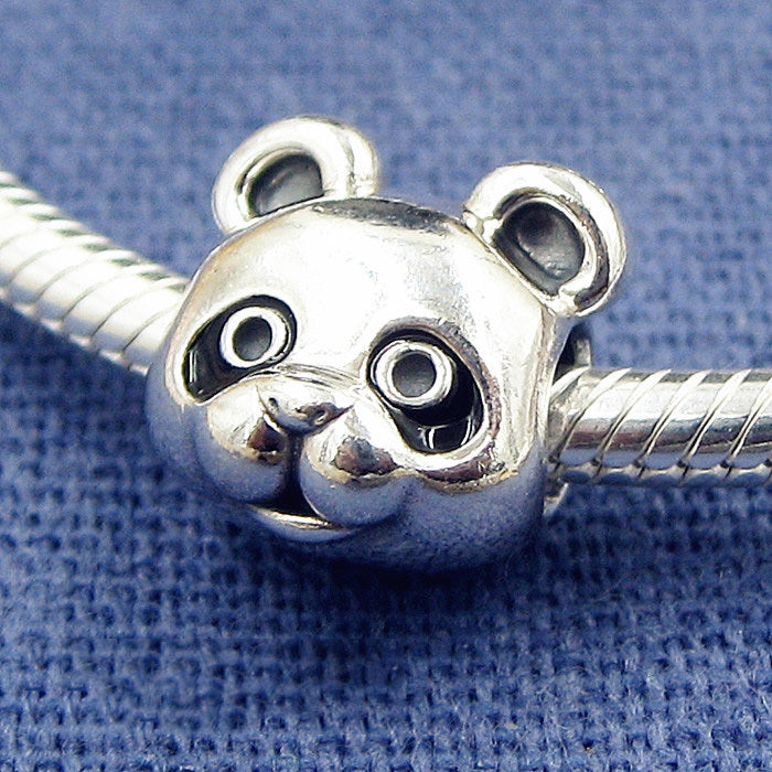 Harmony Panda Charm Bead — Sterling Silver Bracelet Spacer