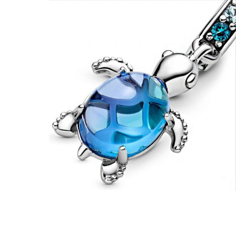 S925 Blue Sea Turtle Charm