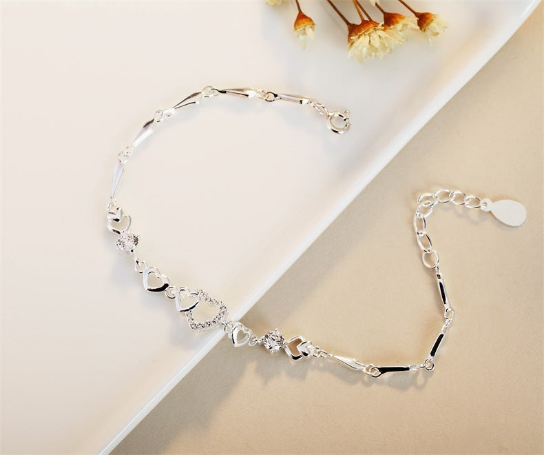 S925 Multi-Heart Bracelet Aura Rene