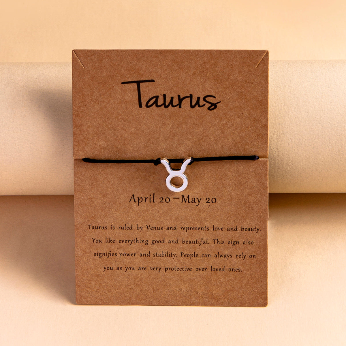Zodiac Sign Adjustable Rope Bracelet Aura Rene
