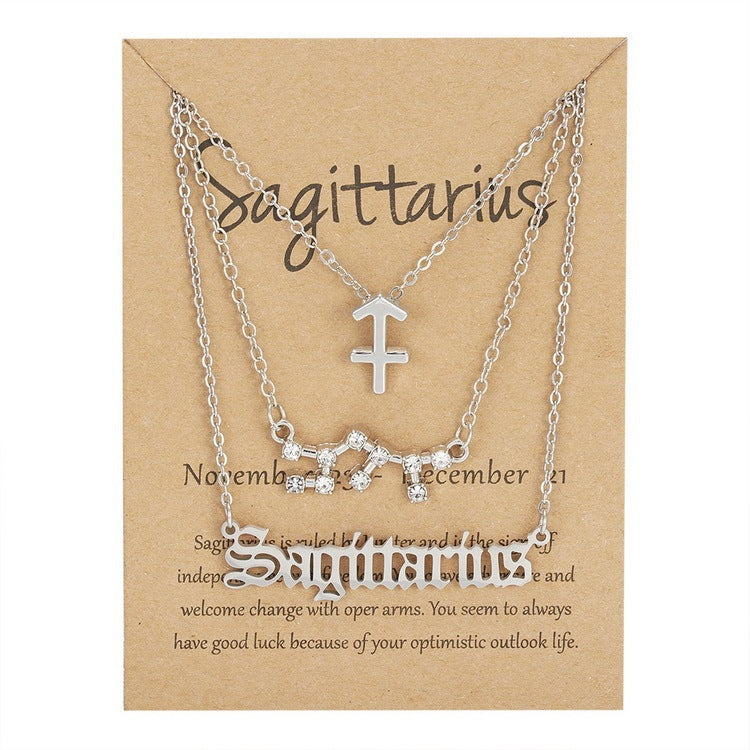 Zodiac Constellation Symbolic Necklaces 3 Pack