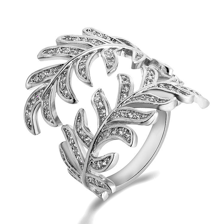 Adjustable Mimosa Leaf Rings – Silver and Rose Gold Aura Rene