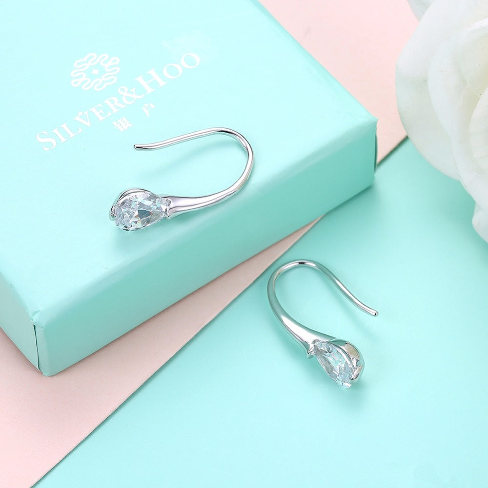 Sterling silver drop earrings Aura Rene