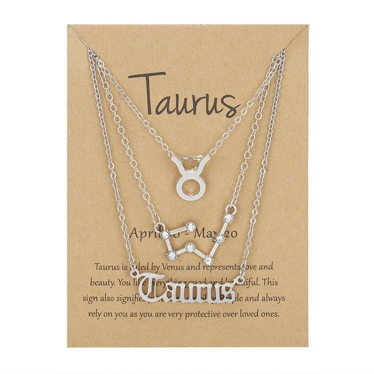 Zodiac Constellation Symbolic Necklaces 3 Pack