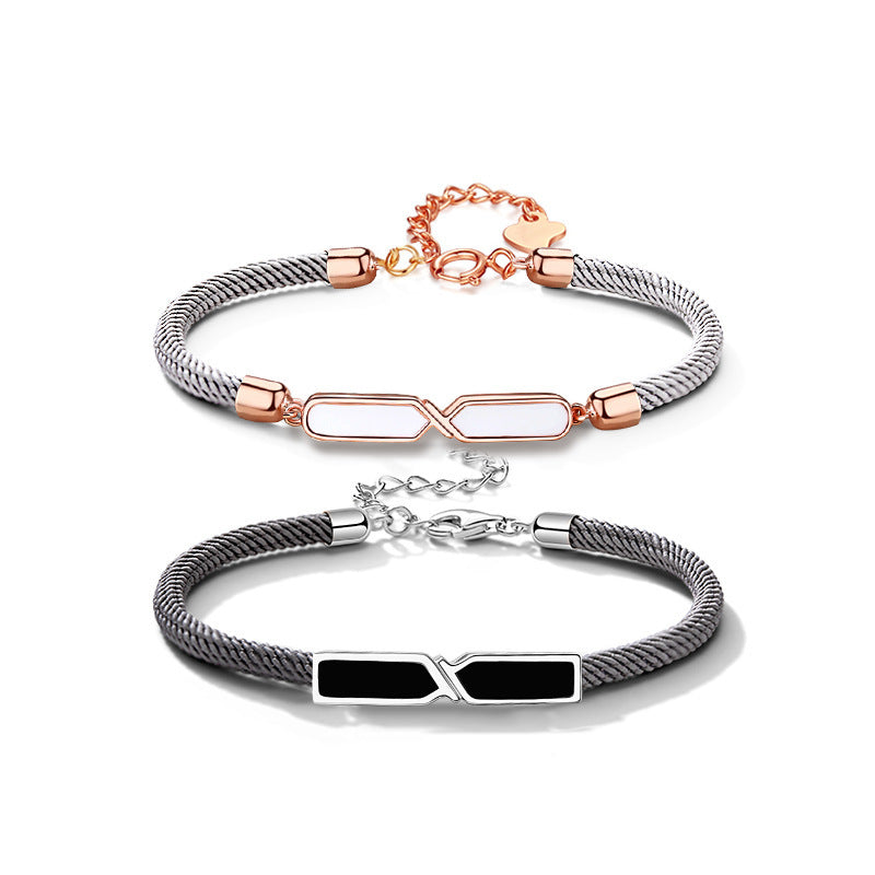 Sterling Silver Mobius Couple Bracelets Aura Rene