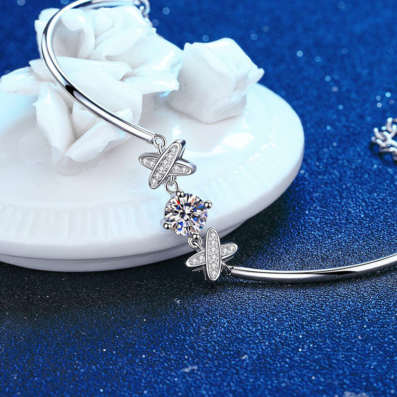 925 Silver Bracelet Classic Style Bow Bracelet Aura Rene
