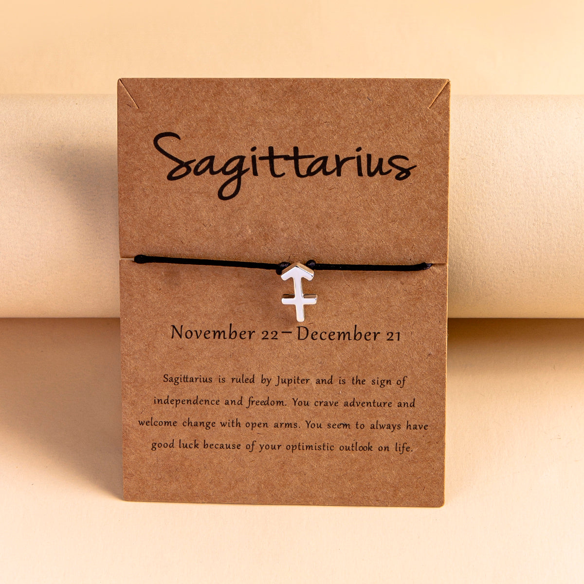 Zodiac Sign Adjustable Rope Bracelet Aura Rene