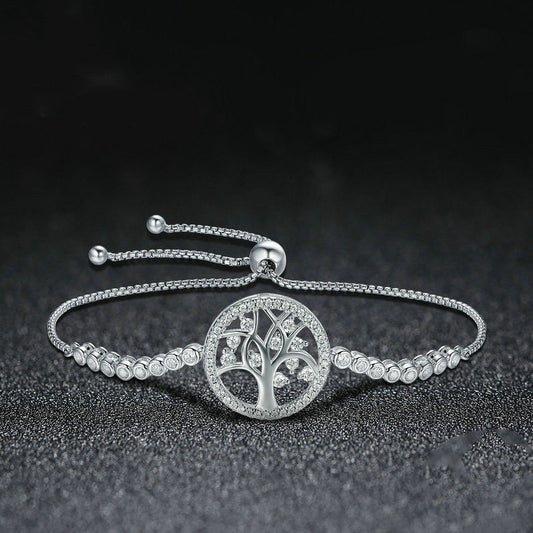 Tree of Life Sterling Silver Bracelet Aura Rene