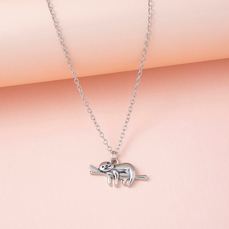 Lazy Days Sloth Necklace — Relax & Unwind Pendant