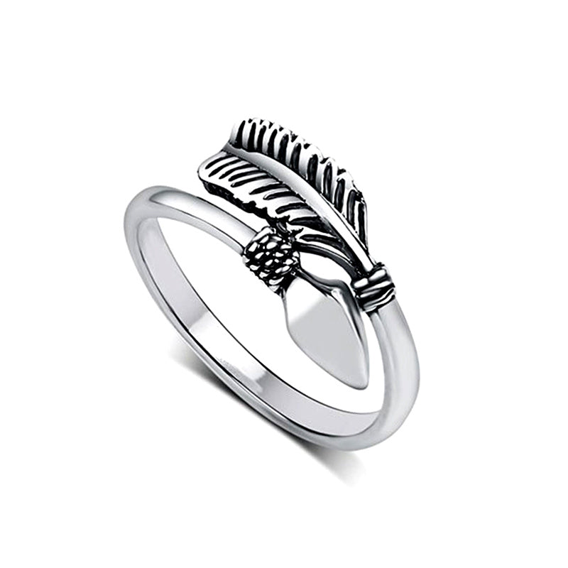 S925 Sterling Silver Arrow Ring Aura Rene