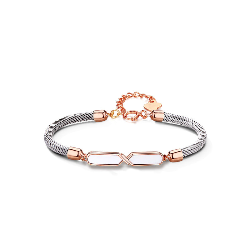 Sterling Silver Mobius Couple Bracelets Aura Rene