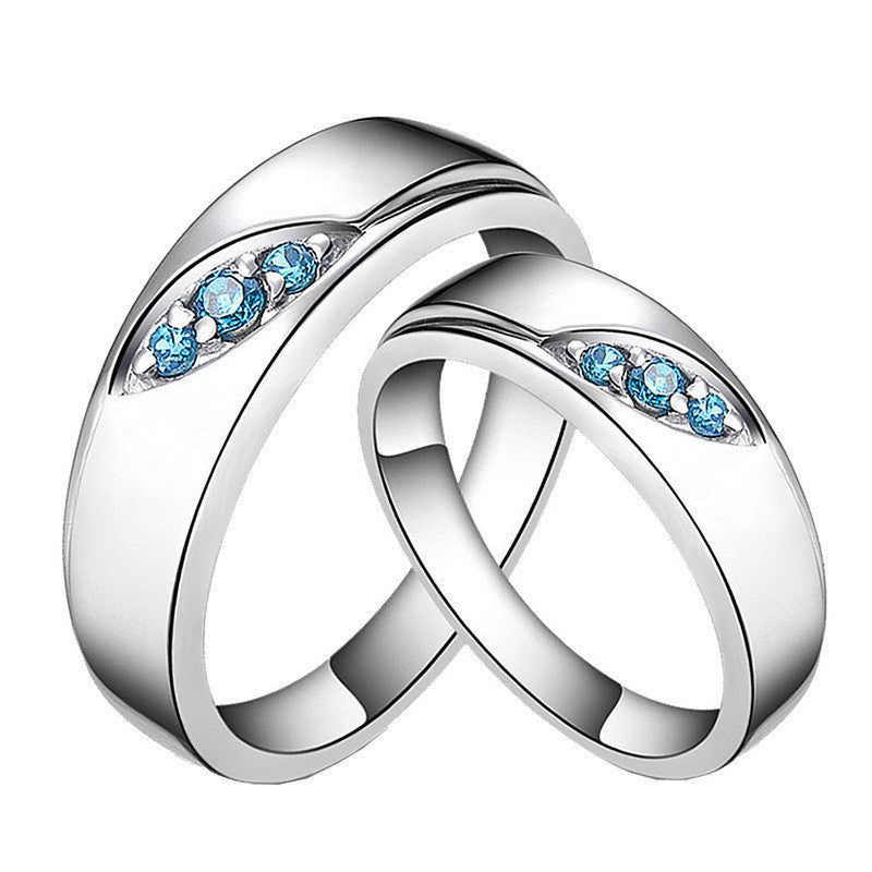 Sterling Silver Matching Couple Rings Aura Rene