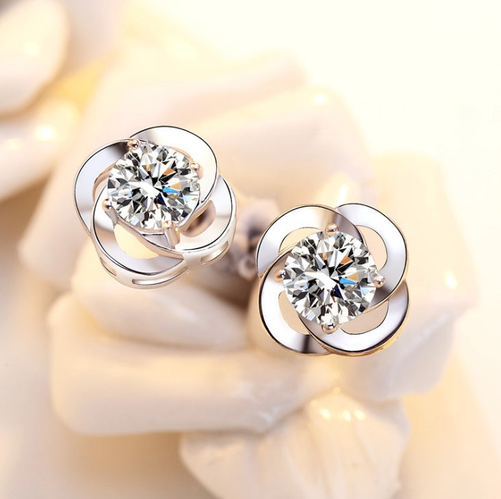 S925 Clover Stud Earrings Aura Rene