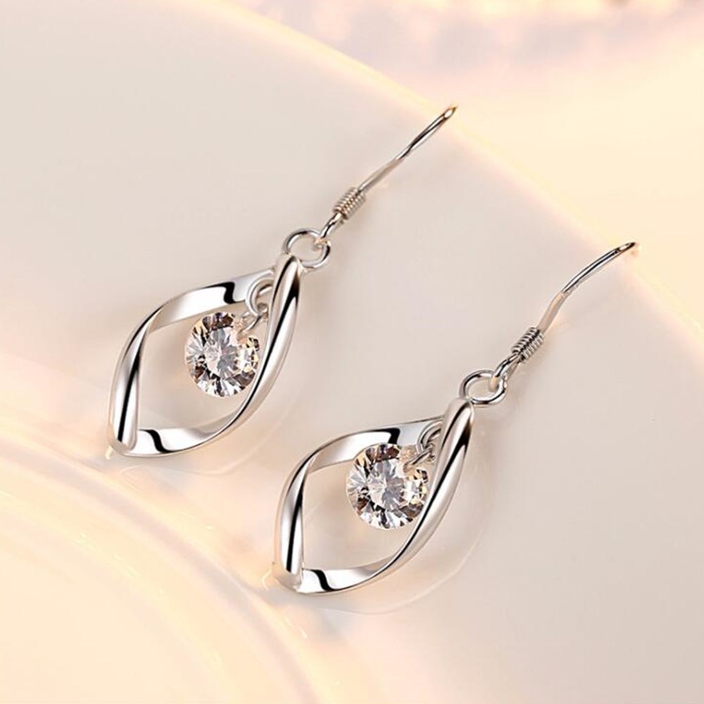 S925 Twisted Drop Earrings Aura Rene