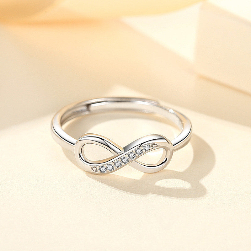 S925 Silver Infinity Ring Aura Rene