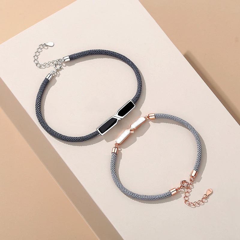 Sterling Silver Mobius Couple Bracelets Aura Rene