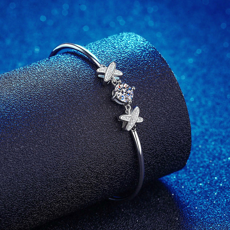 925 Silver Bracelet Classic Style Bow Bracelet Aura Rene