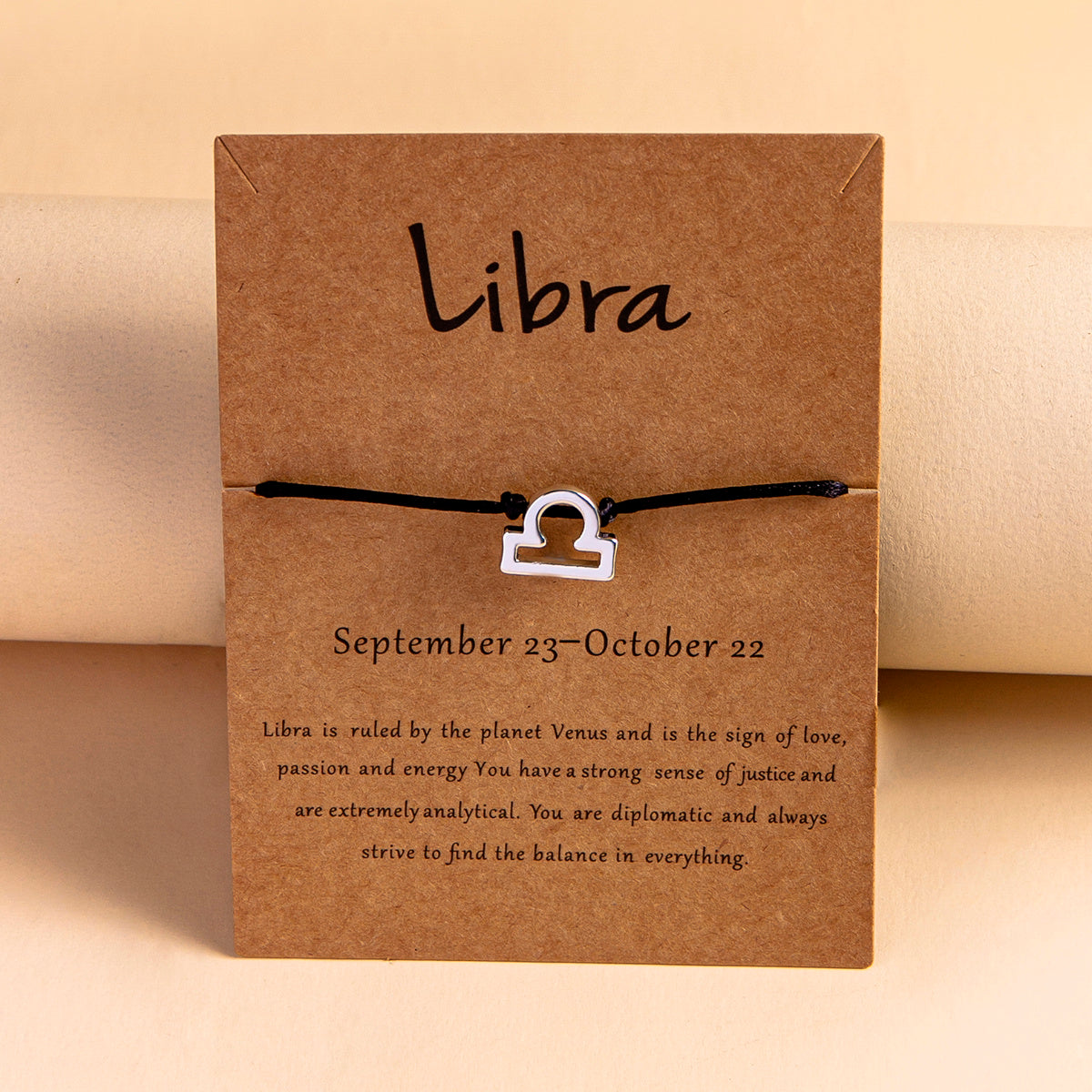 Zodiac Sign Adjustable Rope Bracelet Aura Rene