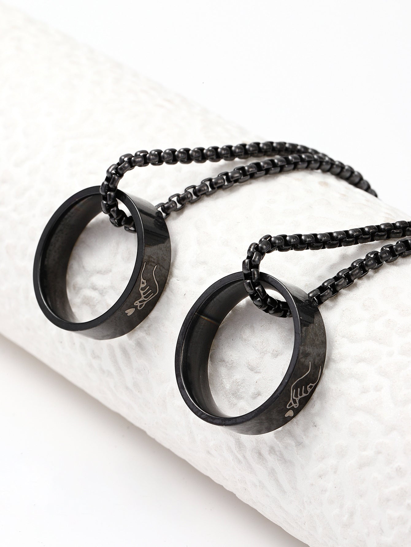 Couples, Romantic, Matching Set, Valentines, SImple, Necklace