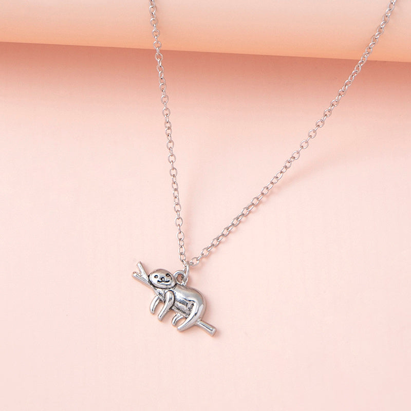Lazy Days Sloth Necklace — Relax & Unwind Pendant