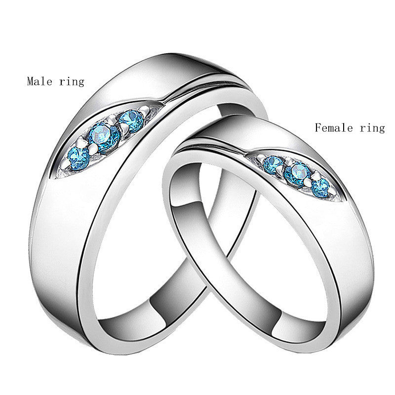 Sterling Silver Matching Couple Rings Aura Rene