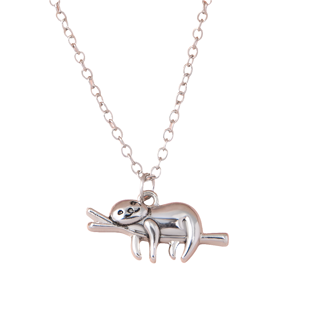 Lazy Days Sloth Necklace — Relax & Unwind Pendant