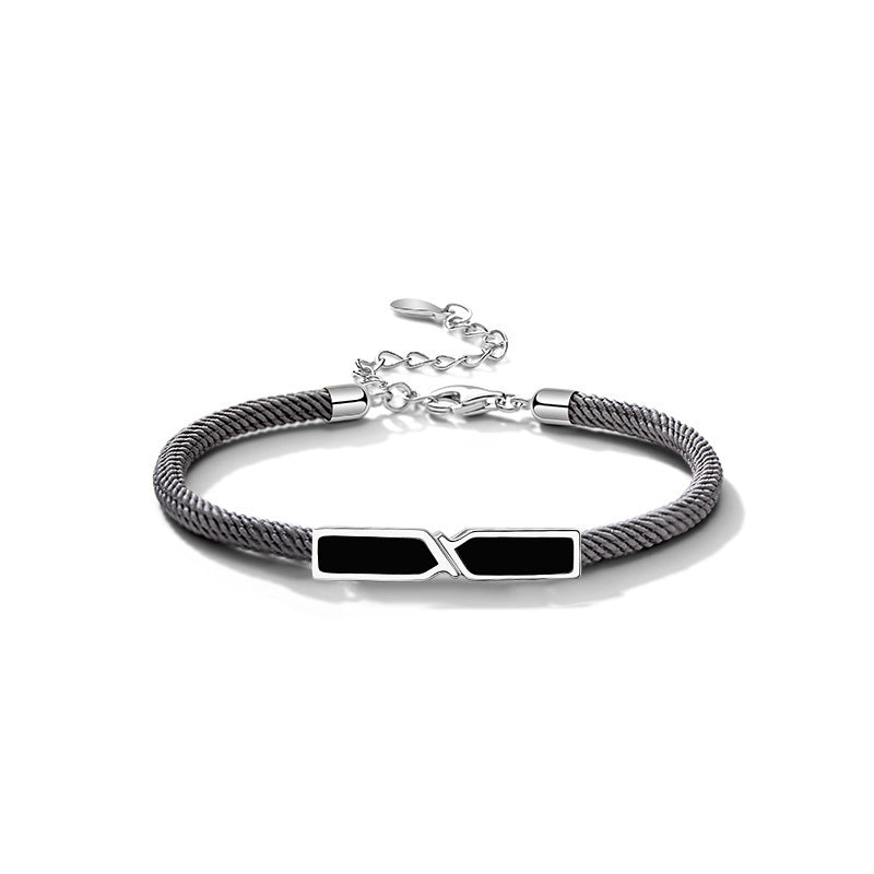 Sterling Silver Mobius Couple Bracelets Aura Rene
