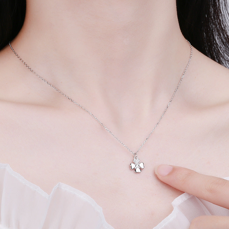 S925 Clover Heart-Shine Necklace
