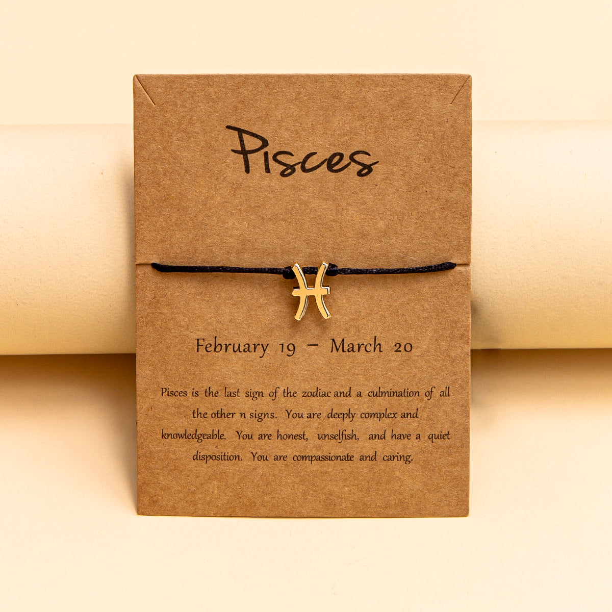 Zodiac Sign Adjustable Rope Bracelet Aura Rene