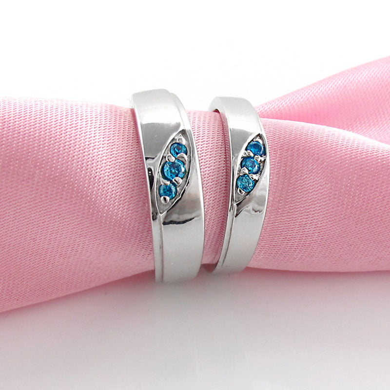 Sterling Silver Matching Couple Rings Aura Rene