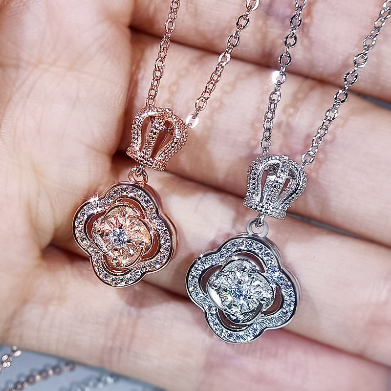 Four-Leaf Clover Pendant Necklace Aura Rene