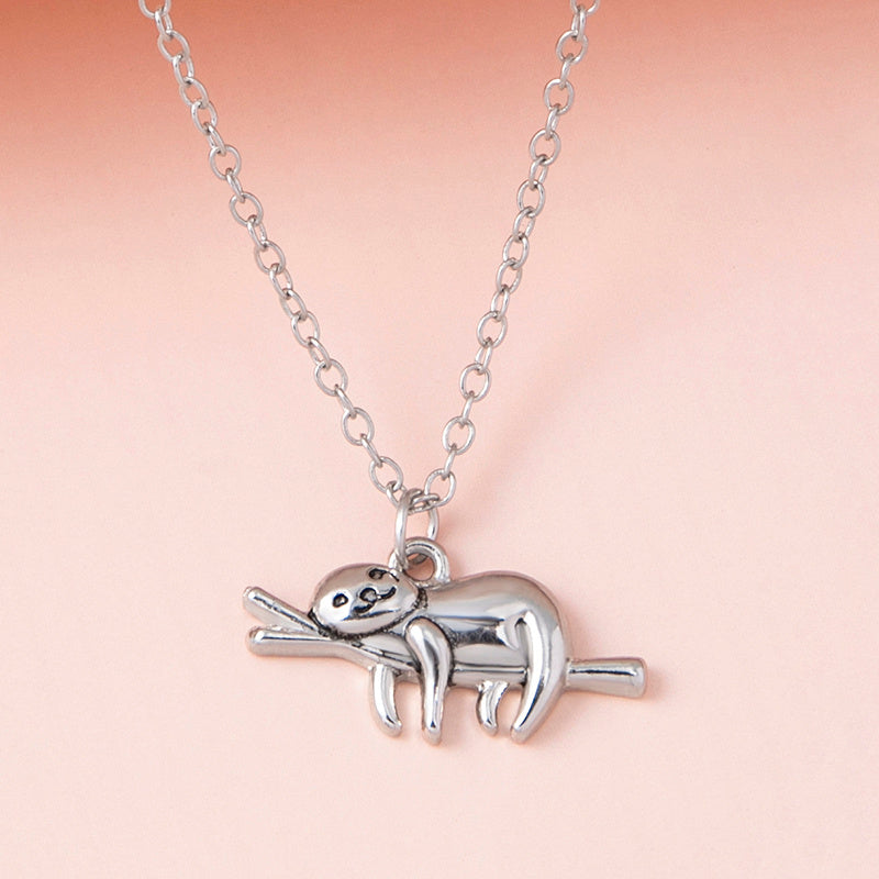 Lazy Days Sloth Necklace — Relax & Unwind Pendant