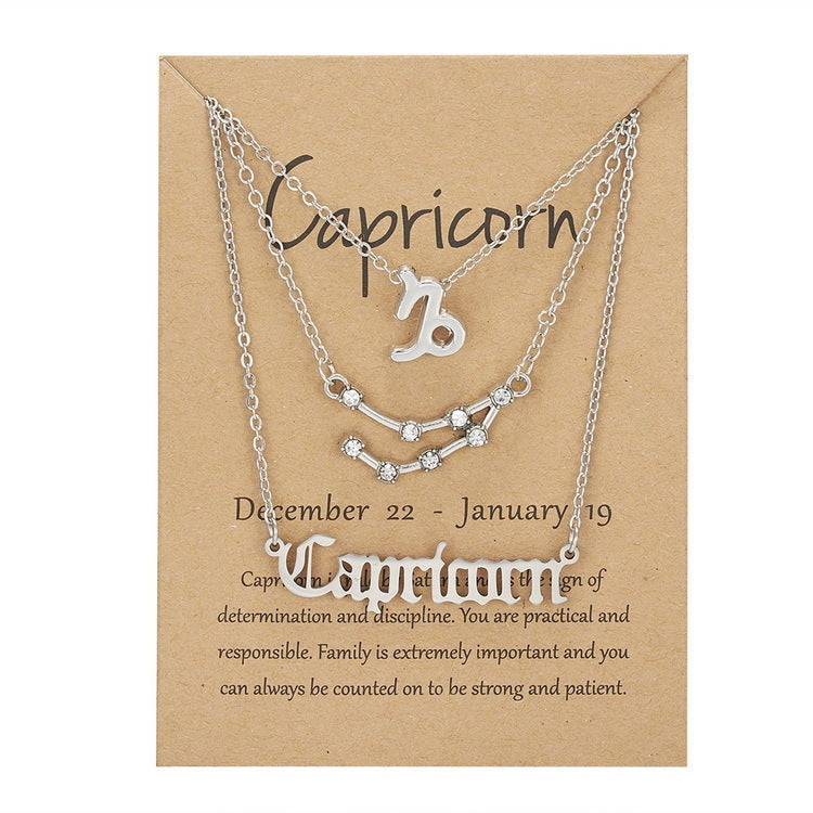 Zodiac Constellation Symbolic Necklaces 3 Pack