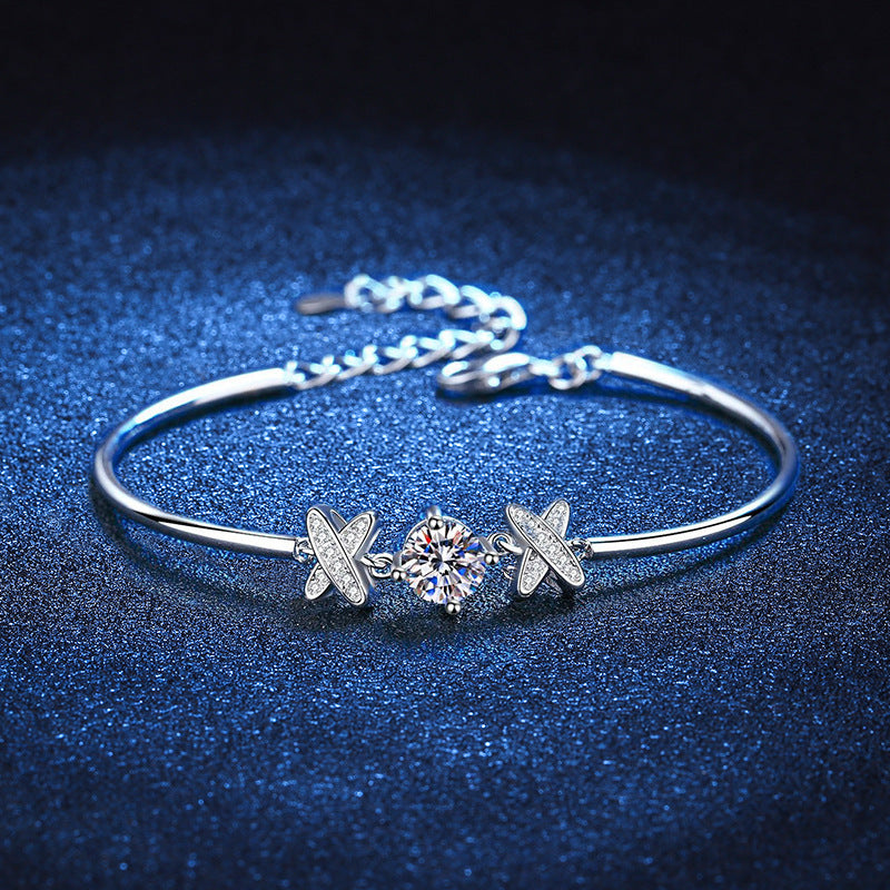 925 Silver Bracelet Classic Style Bow Bracelet Aura Rene
