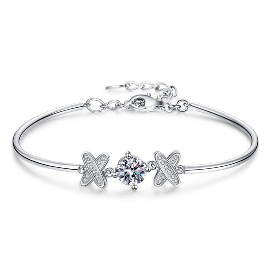 925 Silver Bracelet Classic Style Bow Bracelet Aura Rene